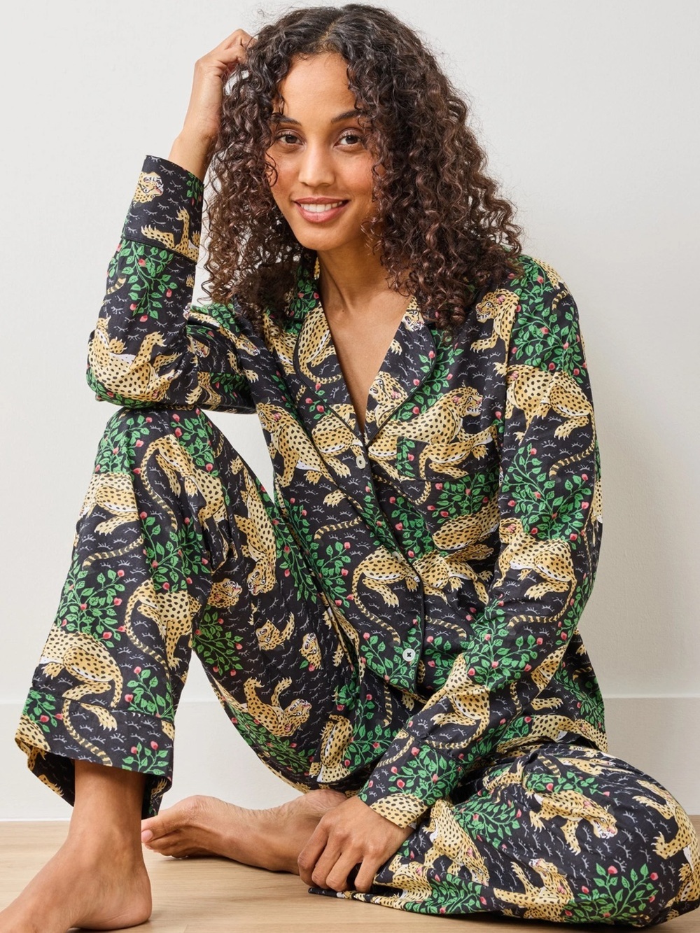 Printfresh | Bagheera Long PJ Set Ink 1X Flannel